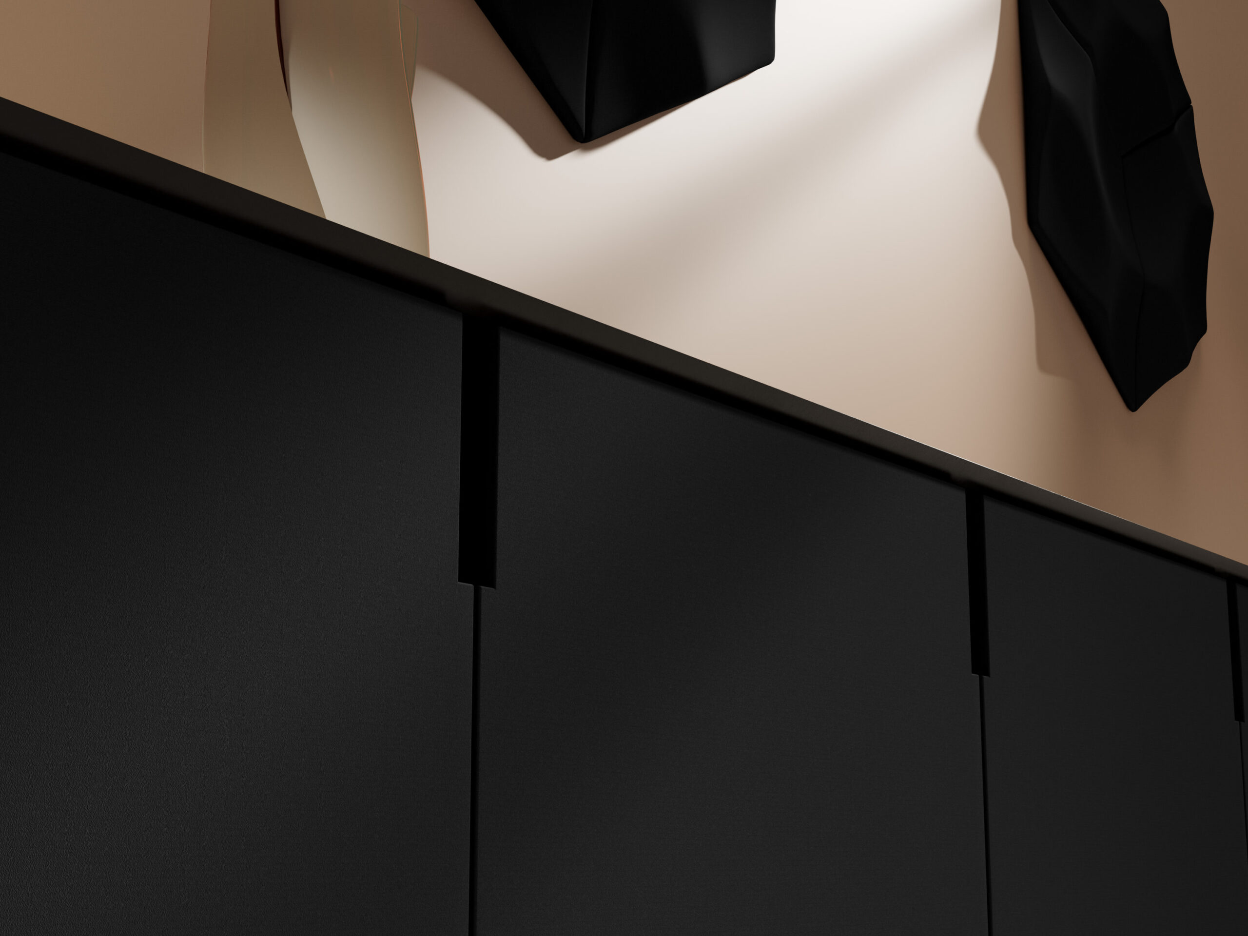 K1/S140 - Mat Black Velvet Grain - Afbeelding 2