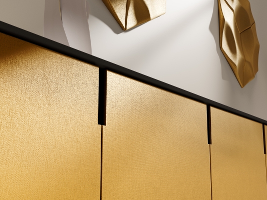 Detail van Palatium Gold keukenwrap staal APZ18