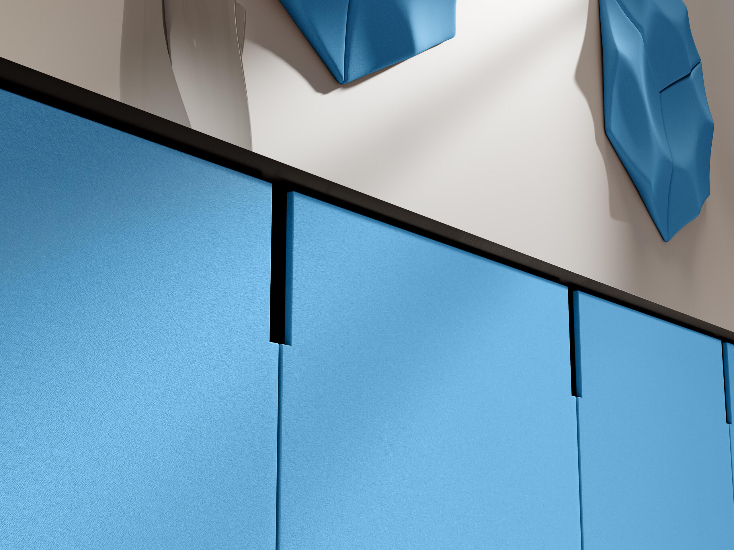 Keukenfront met SC301 Glacier 2.0 interieurfolie