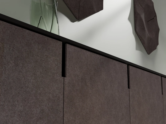 AB011 Nexus toegepast op meubelfronten en wanddecoratie
