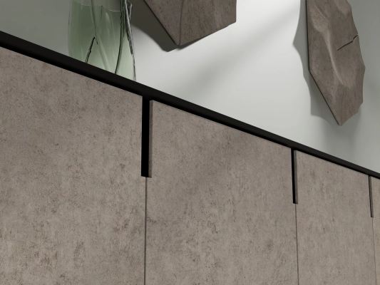 Detail van Pale Aura ST063 steenlook keukenwrap