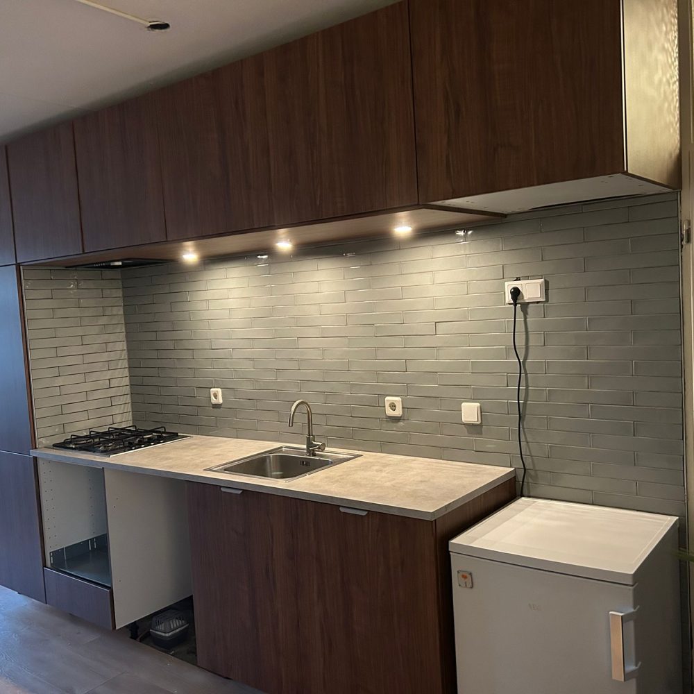 Houtenkeuken gewrapt